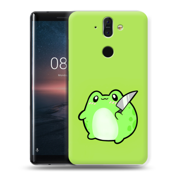 Силиконовый чехол на Nokia 8 Sirocco с принтом Лягушенок Силиконовый чехол на Nokia 8 Sirocco с принтом Лягушенок