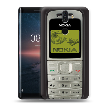 Силиконовый чехол на Nokia 8 Sirocco с принтом Ретро Нокия Силиконовый чехол на Nokia 8 Sirocco с принтом Ретро Нокия