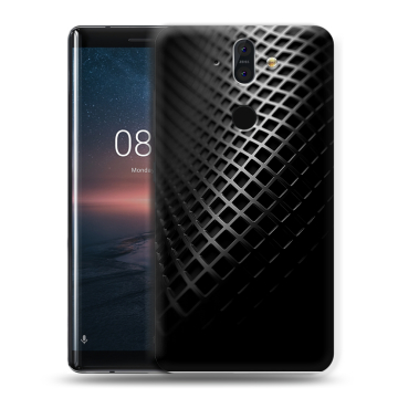 Силиконовый чехол на Nokia 8 Sirocco с принтом Текстура металла Силиконовый чехол на Nokia 8 Sirocco с принтом Текстура металла
