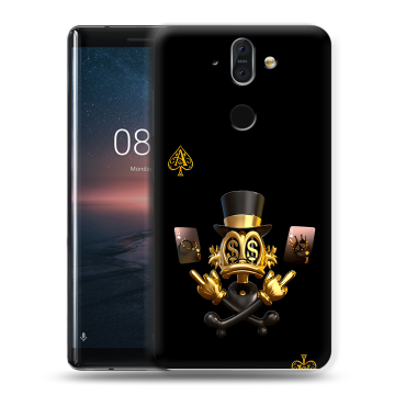 Силиконовый чехол на Nokia 8 Sirocco с принтом Золотой скрудж макдак Силиконовый чехол на Nokia 8 Sirocco с принтом Золотой скрудж макдак