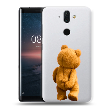 Силиконовый чехол на Nokia 8 Sirocco с принтом Медведь Силиконовый чехол на Nokia 8 Sirocco с принтом Медведь