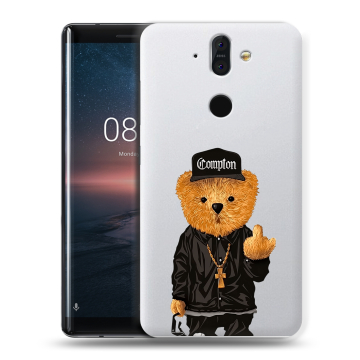 Силиконовый чехол на Nokia 8 Sirocco с принтом Плюшевый медведь Силиконовый чехол на Nokia 8 Sirocco с принтом Плюшевый медведь