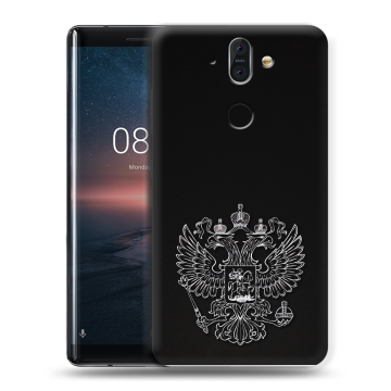 Силиконовый чехол на Nokia 8 Sirocco с принтом Герб России Силиконовый чехол на Nokia 8 Sirocco с принтом Герб России