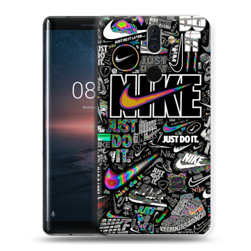 Силиконовый чехол на Nokia 8 Sirocco с принтом Найк Силиконовый чехол на Nokia 8 Sirocco с принтом Найк