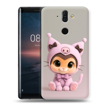 Силиконовый чехол на Nokia 8 Sirocco с принтом Куроми Kuromi Силиконовый чехол на Nokia 8 Sirocco с принтом Куроми Kuromi