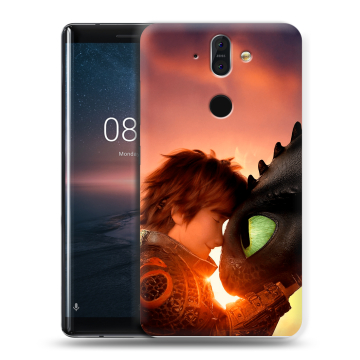 Силиконовый чехол на Nokia 8 Sirocco с принтом Как приручить дракона Силиконовый чехол на Nokia 8 Sirocco с принтом Как приручить дракона