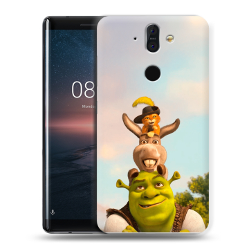 Силиконовый чехол на Nokia 8 Sirocco с принтом Шрек Shrek Силиконовый чехол на Nokia 8 Sirocco с принтом Шрек Shrek