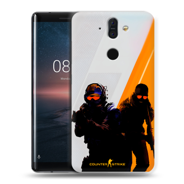 Силиконовый чехол на Nokia 8 Sirocco с принтом Контер страйк Counter strike Силиконовый чехол на Nokia 8 Sirocco с принтом Контер страйк Counter strike