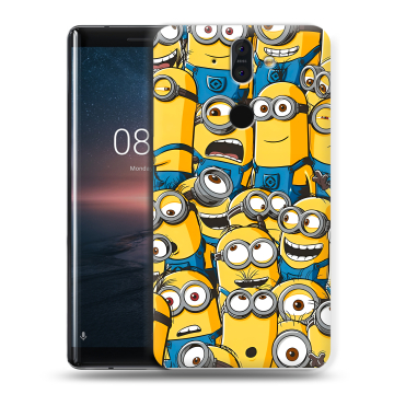 Силиконовый чехол на Nokia 8 Sirocco с принтом Миньоны Силиконовый чехол на Nokia 8 Sirocco с принтом Миньоны