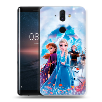 Силиконовый чехол на Nokia 8 Sirocco с принтом Холодное сердце Frozen Силиконовый чехол на Nokia 8 Sirocco с принтом Холодное сердце Frozen