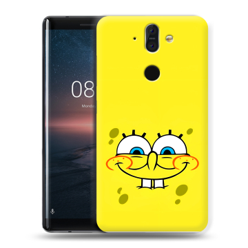 Силиконовый чехол на Nokia 8 Sirocco с принтом спанчбоб спанч боб Силиконовый чехол на Nokia 8 Sirocco с принтом спанчбоб спанч боб