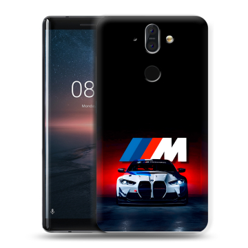 Силиконовый чехол на Nokia 8 Sirocco с принтом БМВ BMW Силиконовый чехол на Nokia 8 Sirocco с принтом БМВ BMW
