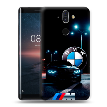 Силиконовый чехол на Nokia 8 Sirocco с принтом БМВ BMW Силиконовый чехол на Nokia 8 Sirocco с принтом БМВ BMW