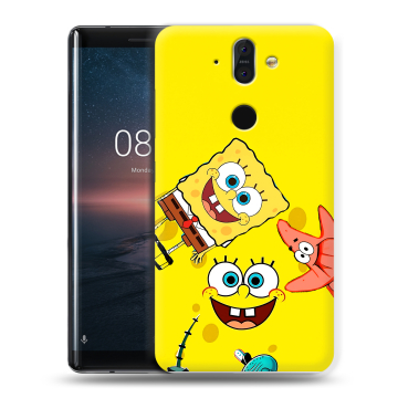 Силиконовый чехол на Nokia 8 Sirocco с принтом Спанч боб Спанчбоб Силиконовый чехол на Nokia 8 Sirocco с принтом Спанч боб Спанчбоб