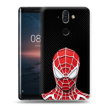 Силиконовый чехол на Nokia 8 Sirocco с принтом человек паук spiderman Силиконовый чехол на Nokia 8 Sirocco с принтом человек паук spiderman