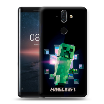 Силиконовый чехол на Nokia 8 Sirocco с принтом Майнкрафт Minecraft Силиконовый чехол на Nokia 8 Sirocco с принтом Майнкрафт Minecraft