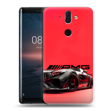 Силиконовый чехол на Nokia 8 Sirocco с принтом Мерседес Mercedes AMG Силиконовый чехол на Nokia 8 Sirocco с принтом Мерседес Mercedes AMG