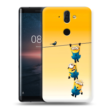 Силиконовый чехол на Nokia 8 Sirocco с принтом Миньоны Силиконовый чехол на Nokia 8 Sirocco с принтом Миньоны