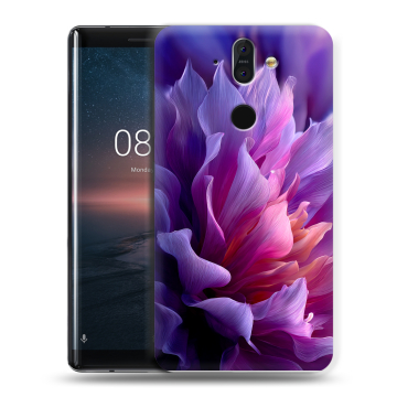 Силиконовый чехол на Nokia 8 Sirocco с принтом женский цветы Силиконовый чехол на Nokia 8 Sirocco с принтом женский цветы