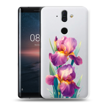 Силиконовый чехол на Nokia 8 Sirocco с принтом Цветы орхидеи Силиконовый чехол на Nokia 8 Sirocco с принтом Цветы орхидеи
