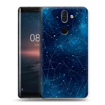 Силиконовый чехол на Nokia 8 Sirocco с принтом Космос звезды Силиконовый чехол на Nokia 8 Sirocco с принтом Космос звезды
