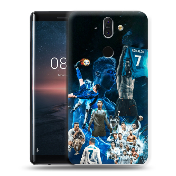Силиконовый чехол на Nokia 8 Sirocco с принтом Реал Роналдо Силиконовый чехол на Nokia 8 Sirocco с принтом Реал Роналдо