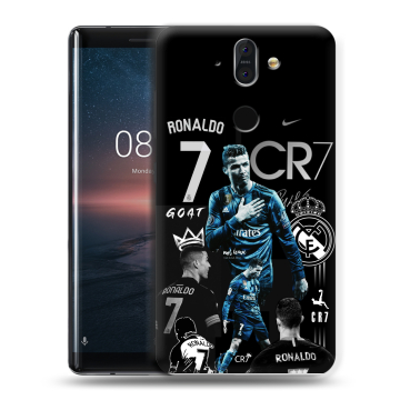 Силиконовый чехол на Nokia 8 Sirocco с принтом Реал Роналдо Силиконовый чехол на Nokia 8 Sirocco с принтом Реал Роналдо