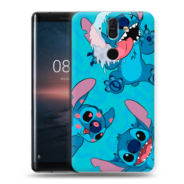 Силиконовый чехол на Nokia 8 Sirocco с принтом Лило и Стич Силиконовый чехол на Nokia 8 Sirocco с принтом Лило и Стич
