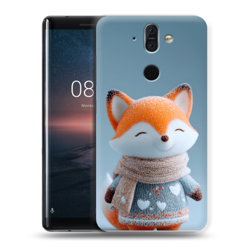 Силиконовый чехол на Nokia 8 Sirocco с принтом Лиса Силиконовый чехол на Nokia 8 Sirocco с принтом Лиса