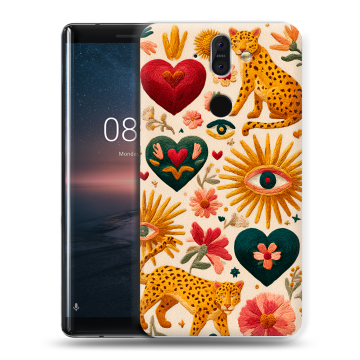 Силиконовый чехол на Nokia 8 Sirocco с принтом Модный принт Силиконовый чехол на Nokia 8 Sirocco с принтом Модный принт