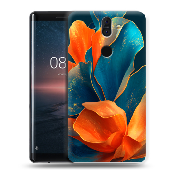 Силиконовый чехол на Nokia 8 Sirocco с принтом Цветы Силиконовый чехол на Nokia 8 Sirocco с принтом Цветы