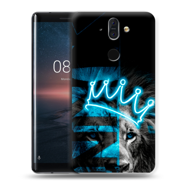 Силиконовый чехол на Nokia 8 Sirocco с принтом Король лев Силиконовый чехол на Nokia 8 Sirocco с принтом Король лев