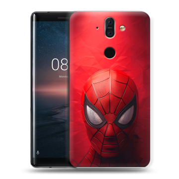 Силиконовый чехол на Nokia 8 Sirocco с принтом Spiderman Человек паук Силиконовый чехол на Nokia 8 Sirocco с принтом Spiderman Человек паук