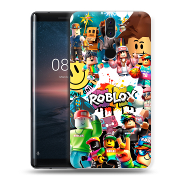 Силиконовый чехол на Nokia 8 Sirocco с принтом Roblox Роблокс Силиконовый чехол на Nokia 8 Sirocco с принтом Roblox Роблокс