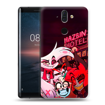 Силиконовый чехол на Nokia 8 Sirocco с принтом Hazbin Hotel Отель Хазбин Силиконовый чехол на Nokia 8 Sirocco с принтом Hazbin Hotel Отель Хазбин