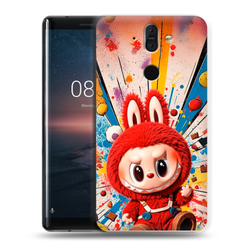 Силиконовый чехол на Nokia 8 Sirocco с принтом Labubu Лабубу Силиконовый чехол на Nokia 8 Sirocco с принтом Labubu Лабубу