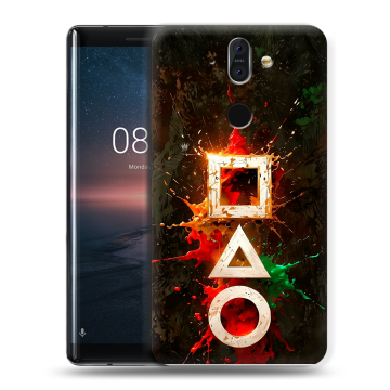 Силиконовый чехол на Nokia 8 Sirocco с принтом Squid Game Игра кальмара Силиконовый чехол на Nokia 8 Sirocco с принтом Squid Game Игра кальмара