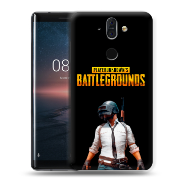 Силиконовый чехол на Nokia 8 Sirocco с принтом PUGB ПАГБ Силиконовый чехол на Nokia 8 Sirocco с принтом PUGB ПАГБ