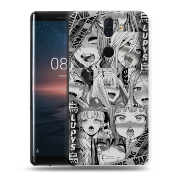 Силиконовый чехол на Nokia 8 Sirocco с принтом Ahegao Ахегао Аниме Силиконовый чехол на Nokia 8 Sirocco с принтом Ahegao Ахегао Аниме