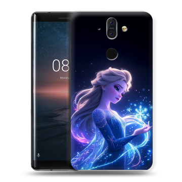 Силиконовый чехол на Nokia 8 Sirocco с принтом Холодное сердце Frozen Силиконовый чехол на Nokia 8 Sirocco с принтом Холодное сердце Frozen