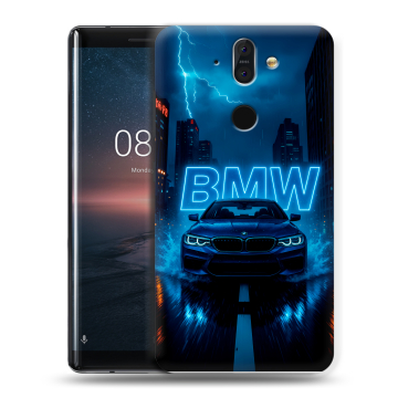 Силиконовый чехол на Nokia 8 Sirocco с принтом BMW БМВ Силиконовый чехол на Nokia 8 Sirocco с принтом BMW БМВ