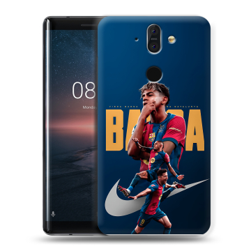 Силиконовый чехол на Nokia 8 Sirocco с принтом Барселона Barca Yamal Силиконовый чехол на Nokia 8 Sirocco с принтом Барселона Barca Yamal