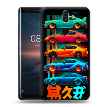 Силиконовый чехол на Nokia 8 Sirocco с принтом машины тачки Силиконовый чехол на Nokia 8 Sirocco с принтом машины тачки
