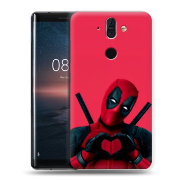 Силиконовый чехол на Nokia 8 Sirocco с принтом Дедпул Deadpool Силиконовый чехол на Nokia 8 Sirocco с принтом Дедпул Deadpool