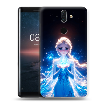 Силиконовый чехол на Nokia 8 Sirocco с принтом Холодное сердце Frozen Силиконовый чехол на Nokia 8 Sirocco с принтом Холодное сердце Frozen