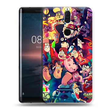 Силиконовый чехол на Nokia 8 Sirocco с принтом Gravity Falls Гравити Фолз Силиконовый чехол на Nokia 8 Sirocco с принтом Gravity Falls Гравити Фолз