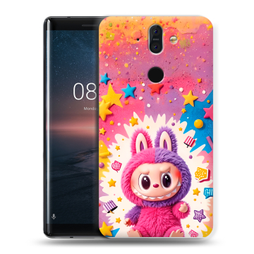 Силиконовый чехол на Nokia 8 Sirocco с принтом Labubu Лабубу Силиконовый чехол на Nokia 8 Sirocco с принтом Labubu Лабубу