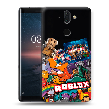 Силиконовый чехол на Nokia 8 Sirocco с принтом Roblox Роблокс Силиконовый чехол на Nokia 8 Sirocco с принтом Roblox Роблокс