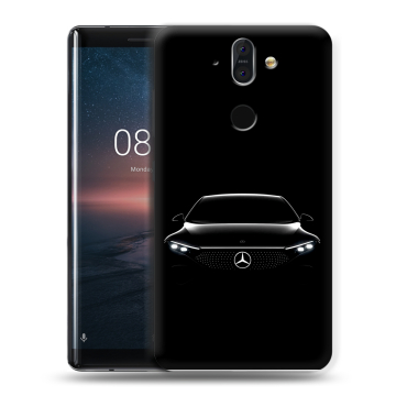 Силиконовый чехол на Nokia 8 Sirocco с принтом Mercedes Мерседес Силиконовый чехол на Nokia 8 Sirocco с принтом Mercedes Мерседес