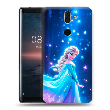 Силиконовый чехол на Nokia 8 Sirocco с принтом Холодное сердце Frozen Силиконовый чехол на Nokia 8 Sirocco с принтом Холодное сердце Frozen